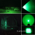 LED 3 Mode Green Light Lampe phare zoomable